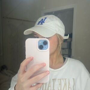 White LA Cap